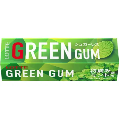 Lotte Green Gum Peppermint 9 Pieces