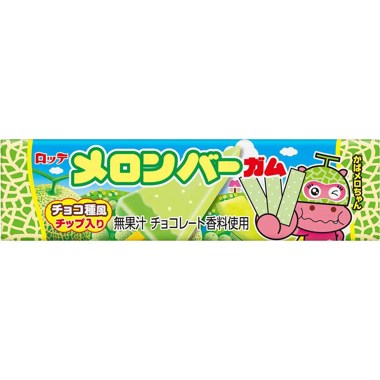 Lotte Melon Bar Gum 9 Pieces