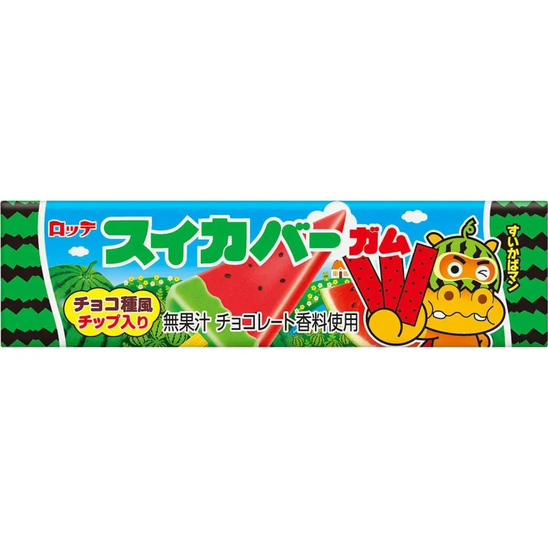 Lotte Suika Bar Gum 9 Pieces