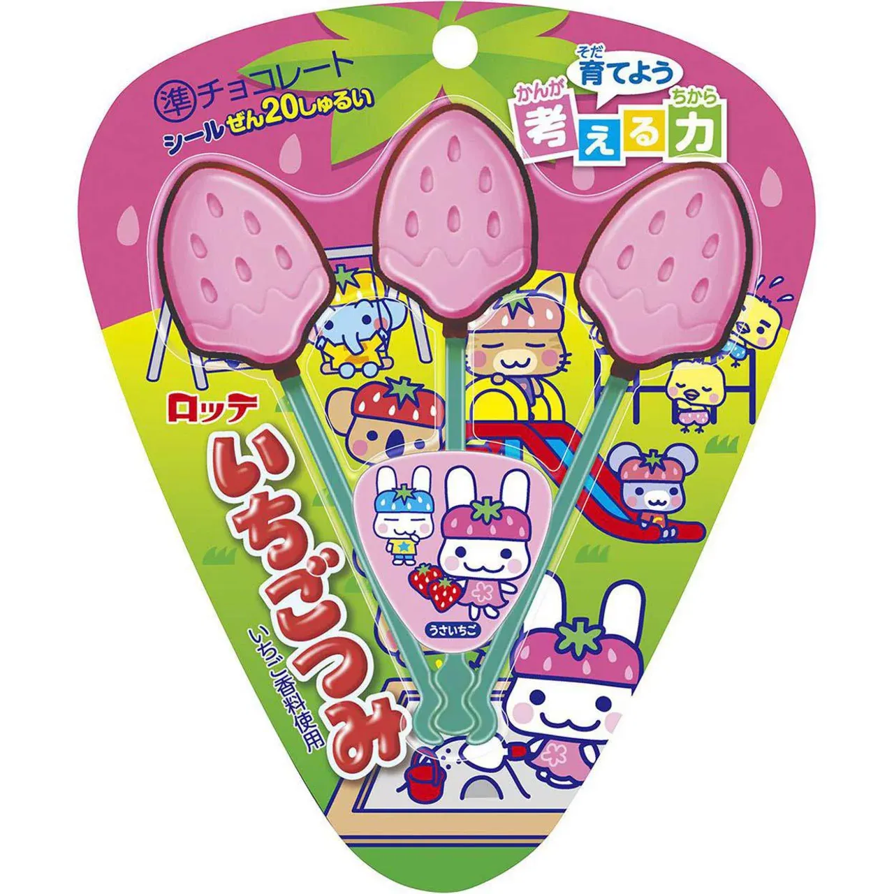 Lotte Ichigo Tsumi Strawberry Chocolate Sticks 11g