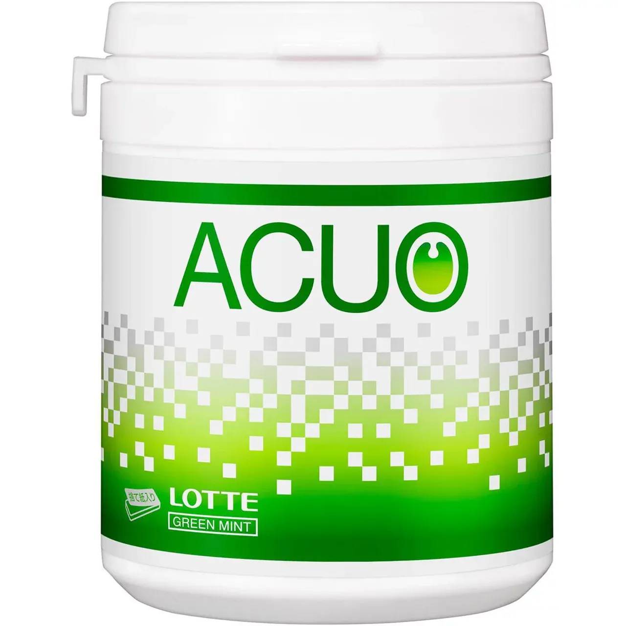 Lotte ACUO Green Mint Gum Family Bottle 137g