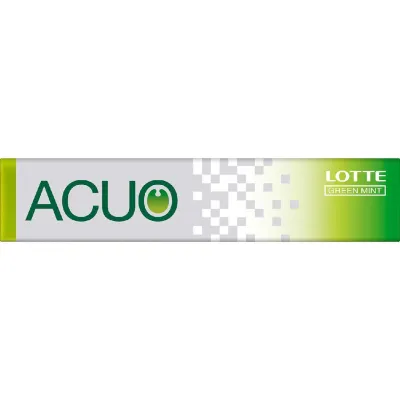 Lotte ACUO Green Mint Gum 14 Pieces