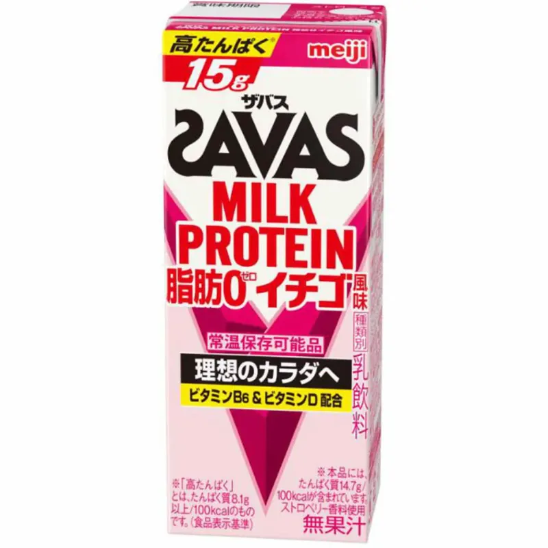 Meiji SAVAS Milk Protein Strawberry 200ml