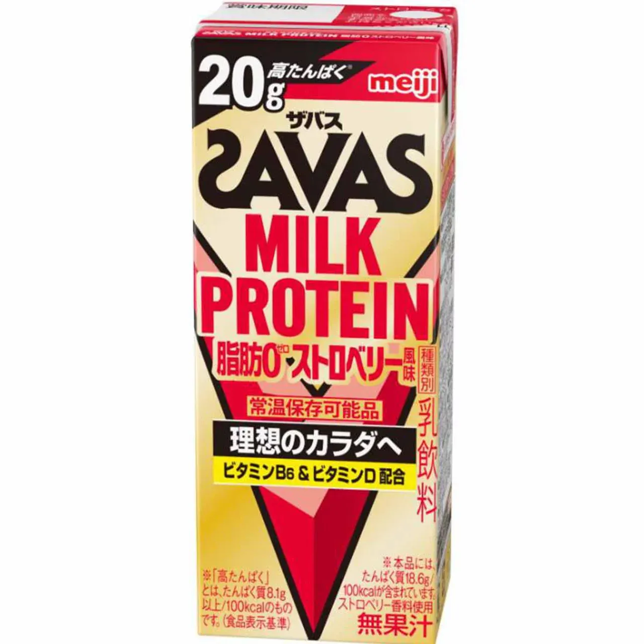 Meiji SAVAS Milk Protein Strawberry 20g 200ml