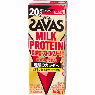 Meiji SAVAS Milk Protein Strawberry 20g 200ml