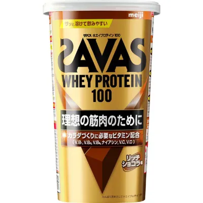 Meiji SAVAS Whey Protein 100 Rich Chocolate 280g**
