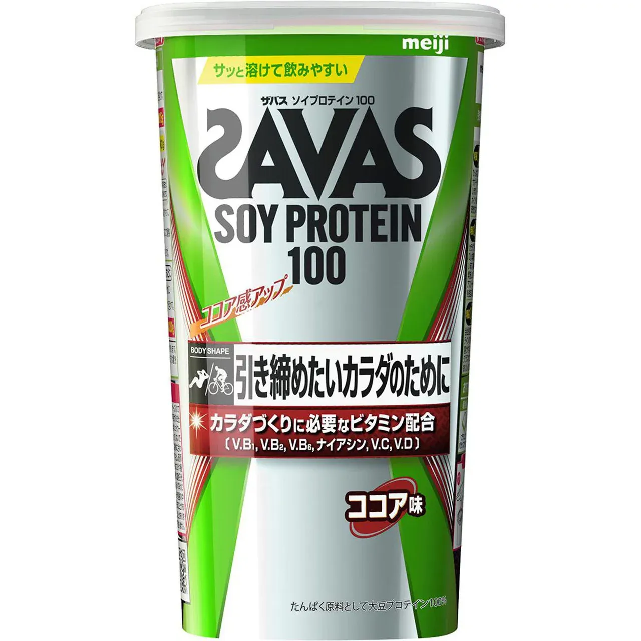 Meiji SAVAS Soy Protein 100 Cocoa 224g**