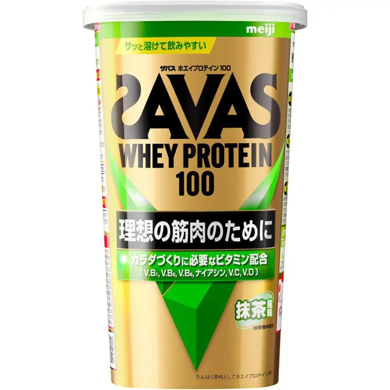 Meiji SAVAS Whey Protein 100 Matcha 280g**