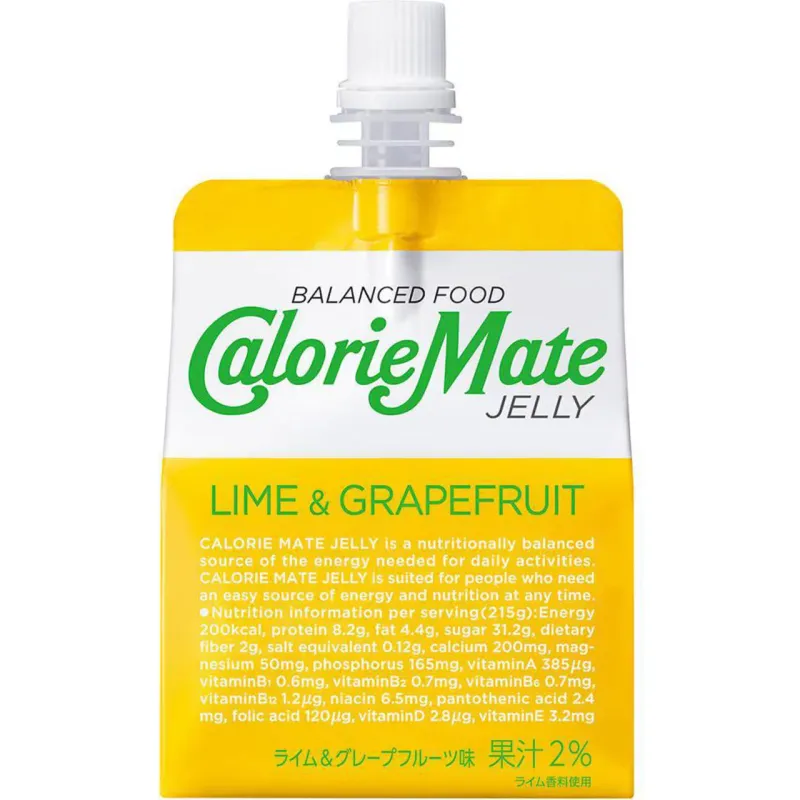 Otsuka Calorie Mate Jelly Lime &amp; Grapefruit 215g