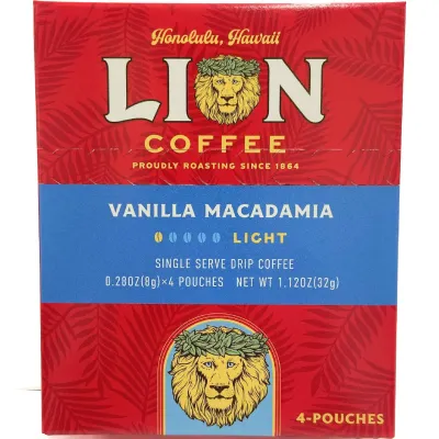 Lion Coffee Vanilla Macadamia Drip 8g×4 Bags