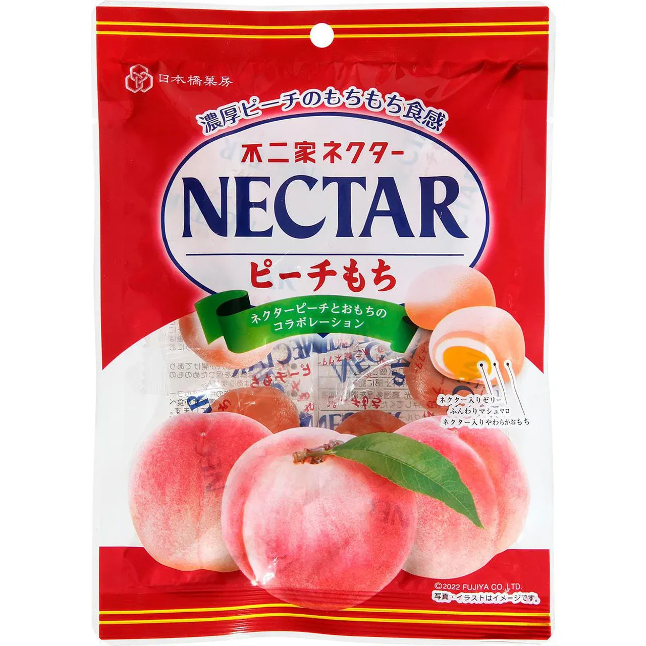 Nihonbashi Kabo × Fujiya Nectar Peach Mochi 100g