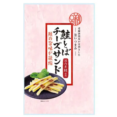 Kokubu Salmon Jerky &amp; Cheese Sandwich Snack 28g