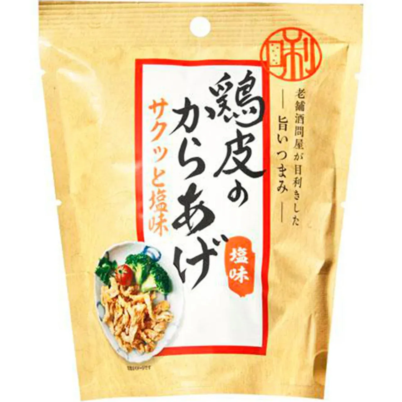 Kokubu Crispy Fried Chicken Skin Salt Flavor 25g