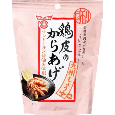 Kokubu Crispy Fried Chicken Skin Kyushu Soy Sauce Flavor 25g