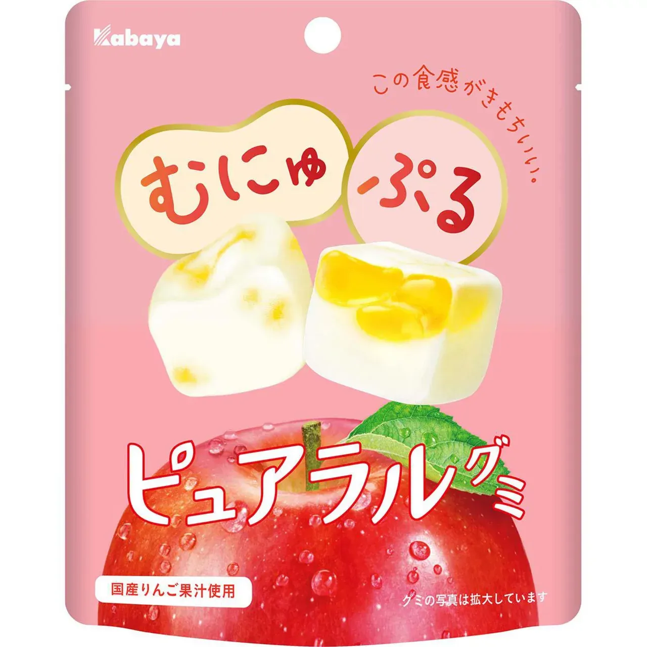 Kabaya Pureal Gummy Apple 58g