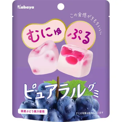 Kabaya Pureal Gummy Grape 58g
