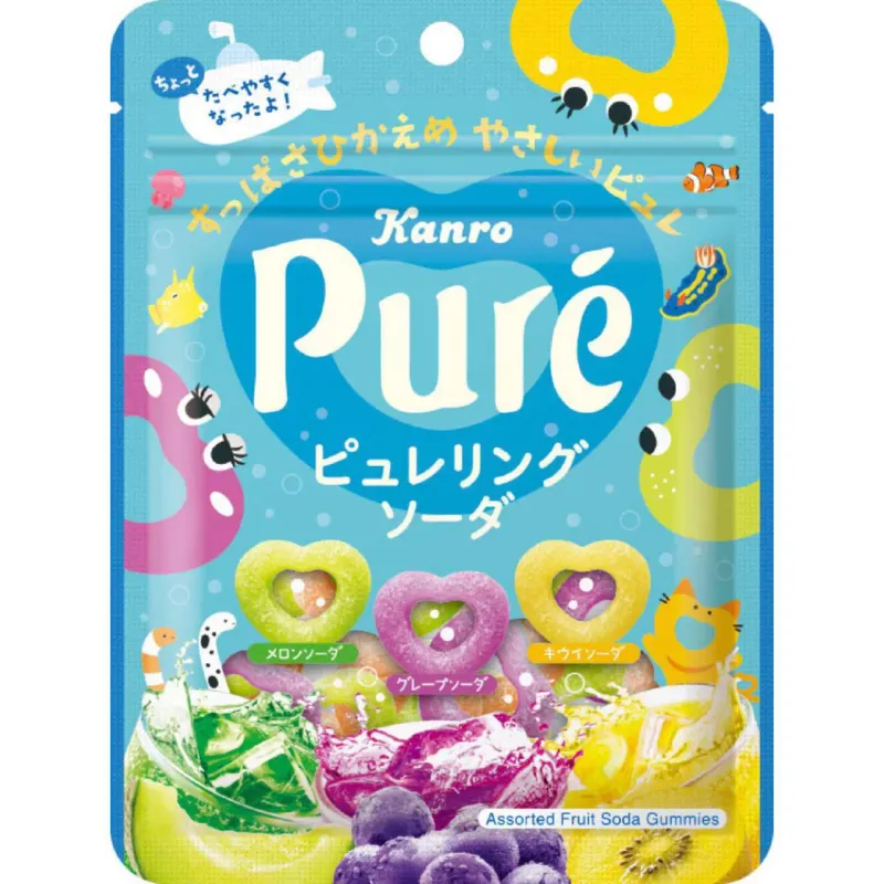 Kanro Pure Ring Soda 63g
