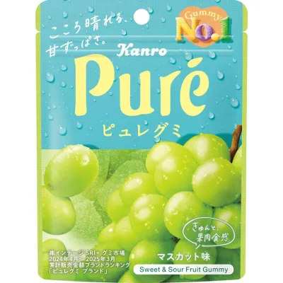 Kanro &quot;Pure Gummy, Muscat Flavor&quot; 56g