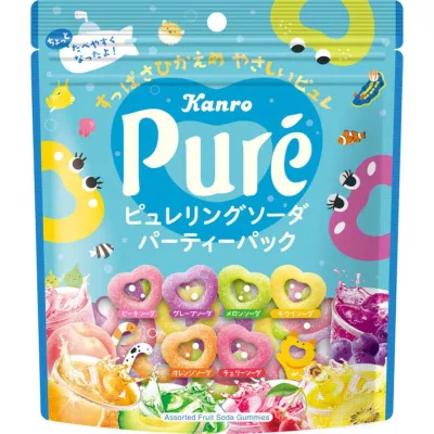Kanro Pure Ring Soda Party Pack 156g