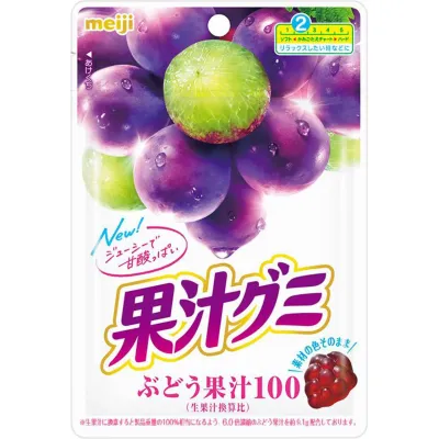 Meiji Kajuu Gummy Grape 54g