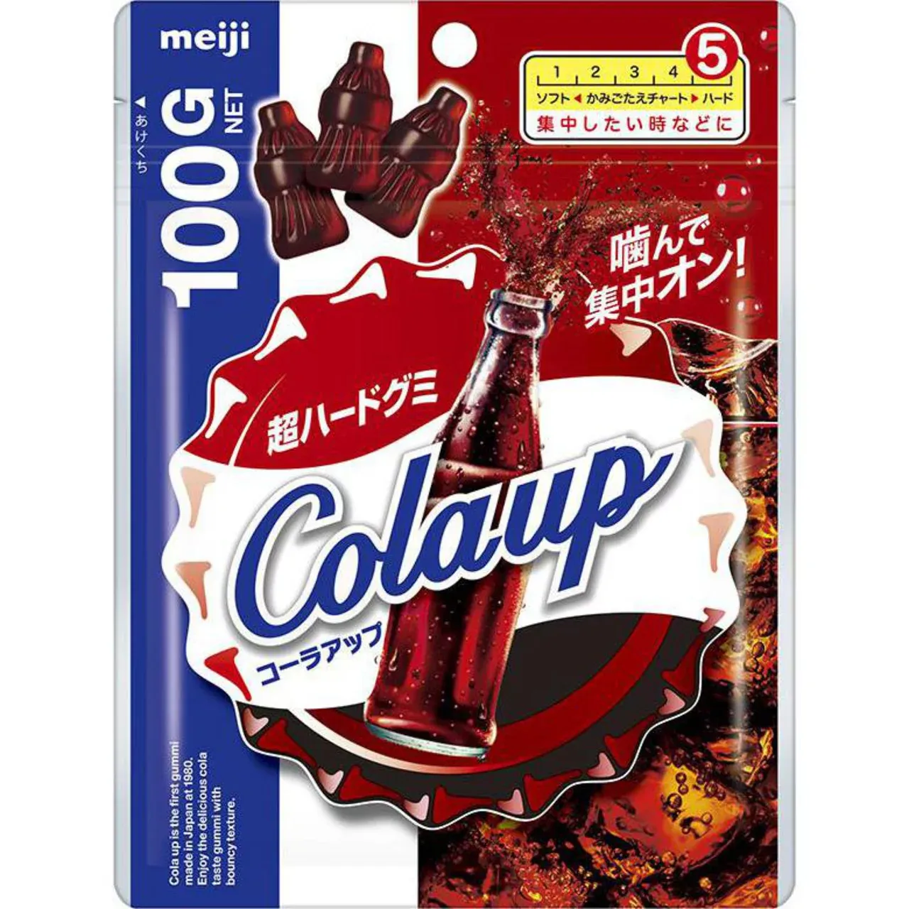 Meiji Cola Up Hard Gummy 100g