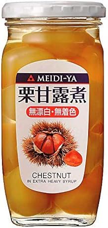 Meidiya, Kuri Kanroni, Cooked Chestnut in Syrup, 420g in a jar