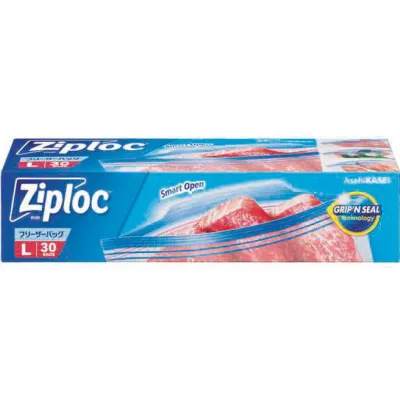 Asahi Kasei Ziploc Freezer Bags L (30 Count)