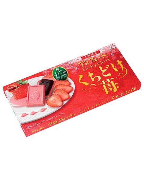 Bourbon Alfort Mini Chocolate Melt-in-the-Mouth Strawberry 12 Pieces