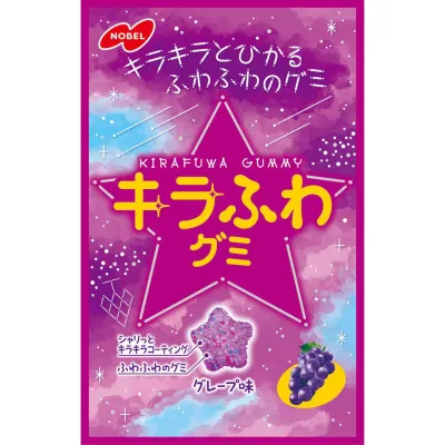 Nobel Kira-Fuwa Gummy Grape 50g