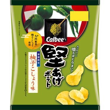Calbee Kataage Potato Chips Yuzu Kosho Flavor 60g