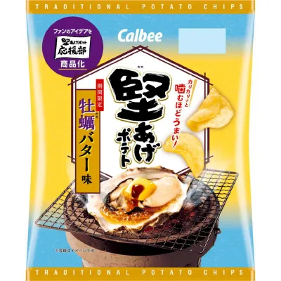 Calbee Kataage Potato Chips Oyster Butter Flavor 60g