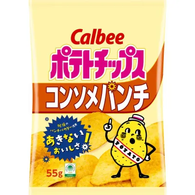 Calbee Potato Chips Consommé Punch 55g
