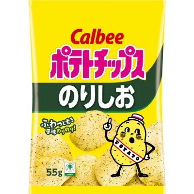 Calbee Potato Chips Seaweed Salt 55g