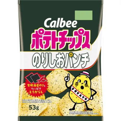 Calbee Potato Chips Nori Shio Punch Flavor 53g