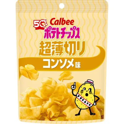 Calbee Ultra Thin Potato Chips Consomme Flavor 40g