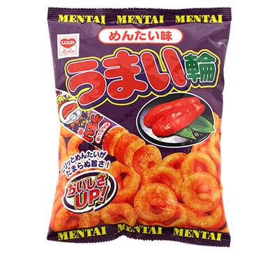 Yaokin Umai Wa Mentai Flavor Corn Snack Rings 75g