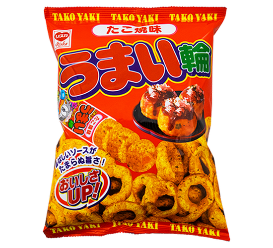 Yaokin Umai Wa Takoyaki Flavor Corn Snack Rings 75g