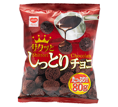 Shittori Chocolate Corn Puff Snack 80g