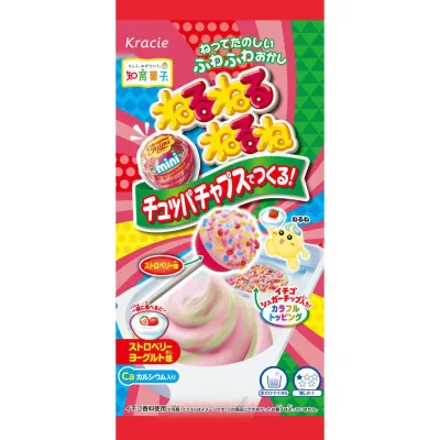 Kracie Neru Neru Nerune × Chupa Chups Strawberry Yogurt 22g