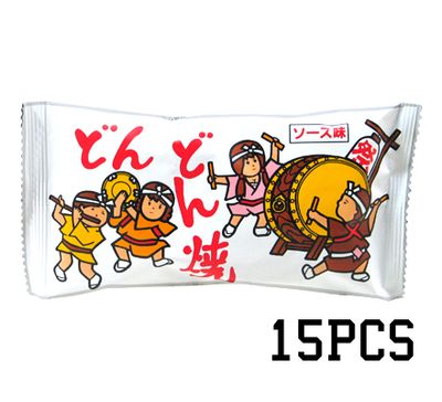 Kado Dondon Yaki Sauce Flavor Wheat Snack 12g x 15pcs