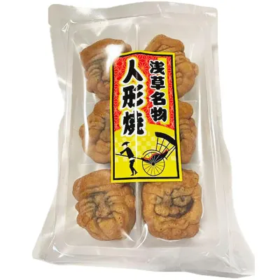 Taieido Ningyo-Yaki Sponge Cakes with Azuki Bean Filling 6 Pieces