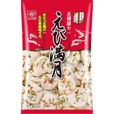Mikawaya Ebimangetsu Shrimp Rice Crackers with Aosa 75g