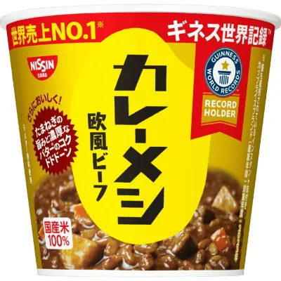 Nissin Curry Meshi European Beef Curry Rice 107g