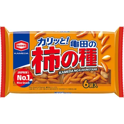 Kameda Kaki no Tane Rice Crackers with Peanuts 6 Packs 180g