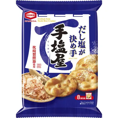 Kameda Teshioya Rice Crackers with Bonito Dashi 8pcs