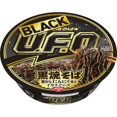 Nissin Yakisoba BLACK U.F.O. Squid Ink Flavor 100g