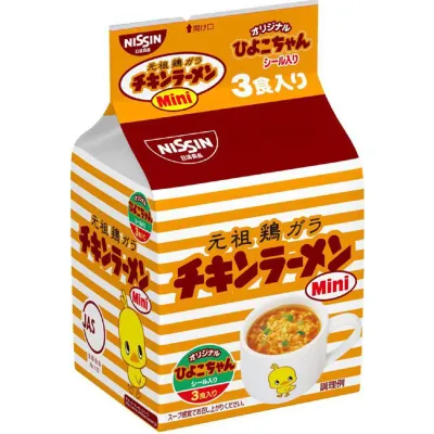 Nissin Chicken Ramen Mini 3-Pack (60g)