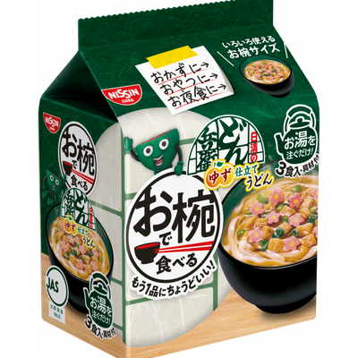 Nissin Donbei Yuzu Udon Bowl Size 3-Pack