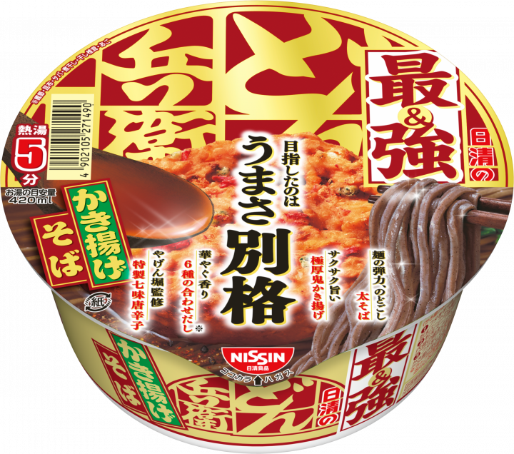 Nissin Strongest Donbei Kakiage Soba Cup (101g)