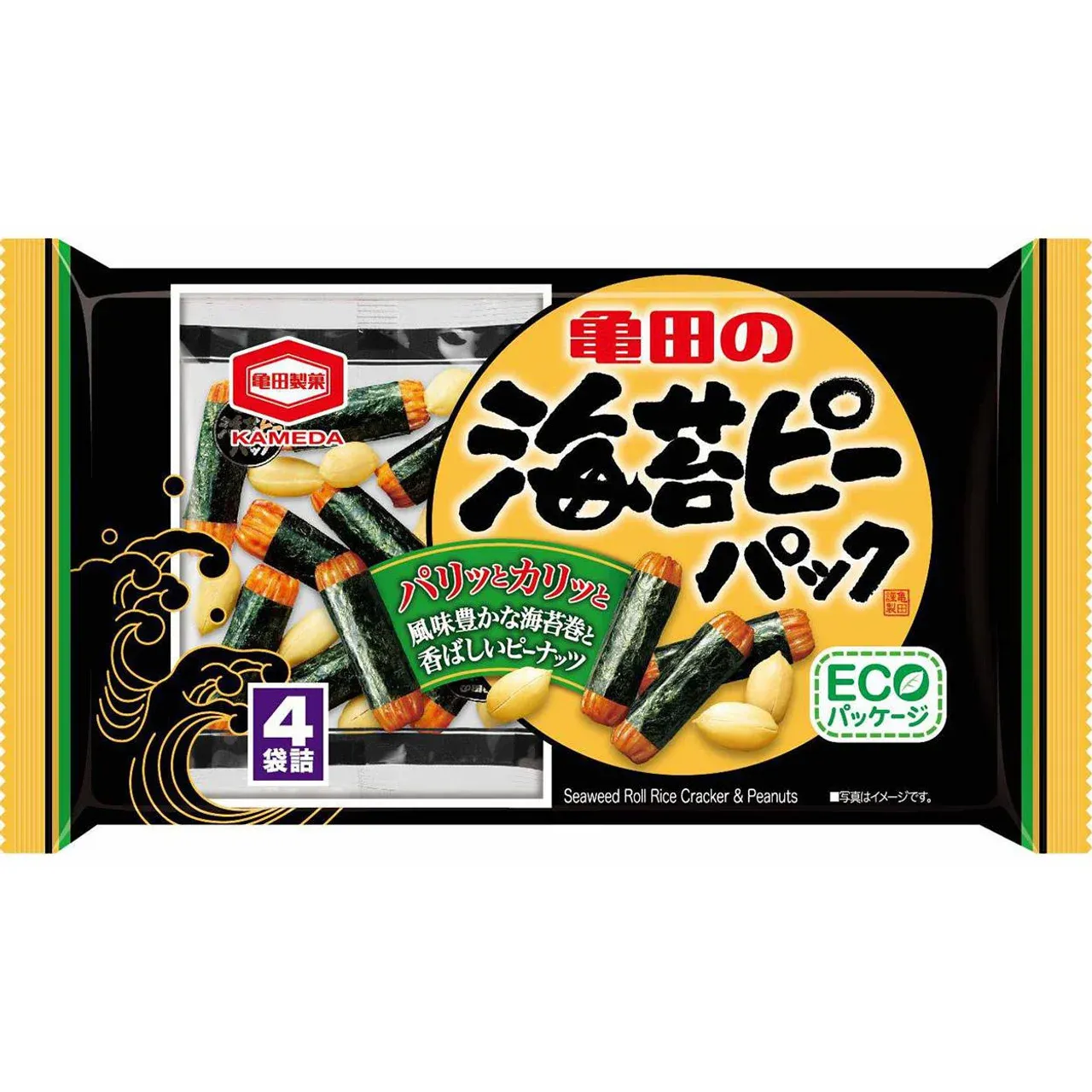 Kameda Nori-Pea Rice Crackers &amp; Peanuts 4 Packs